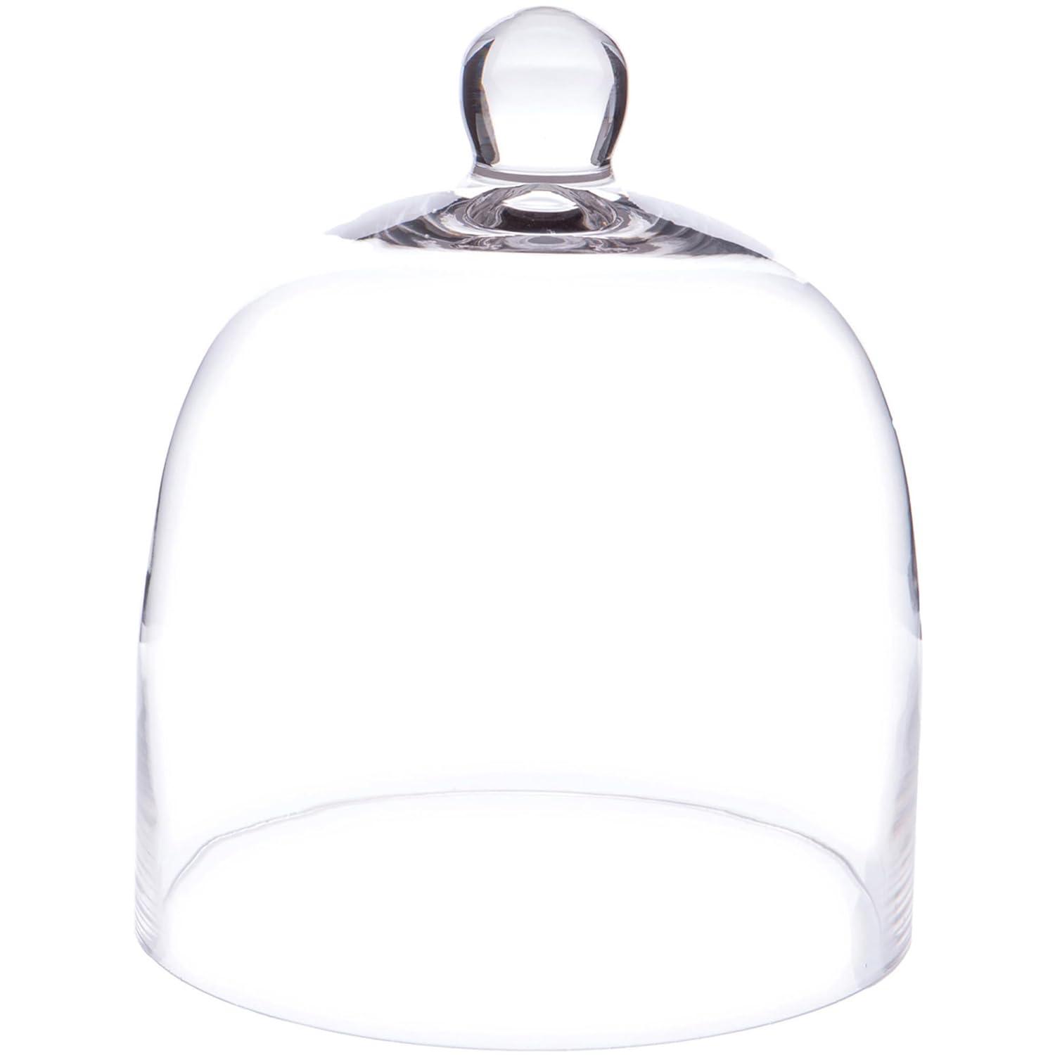 Plymor 7.875 inch x 9.5 inch Bell Jar Glass Display Dome Cloche (Interior size 7.5" x 7.5")