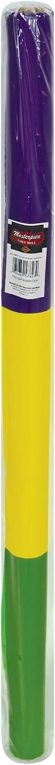 Beistle Mardi Gras Table Roll, 40" x 100', (1/Pkg) Multicolored