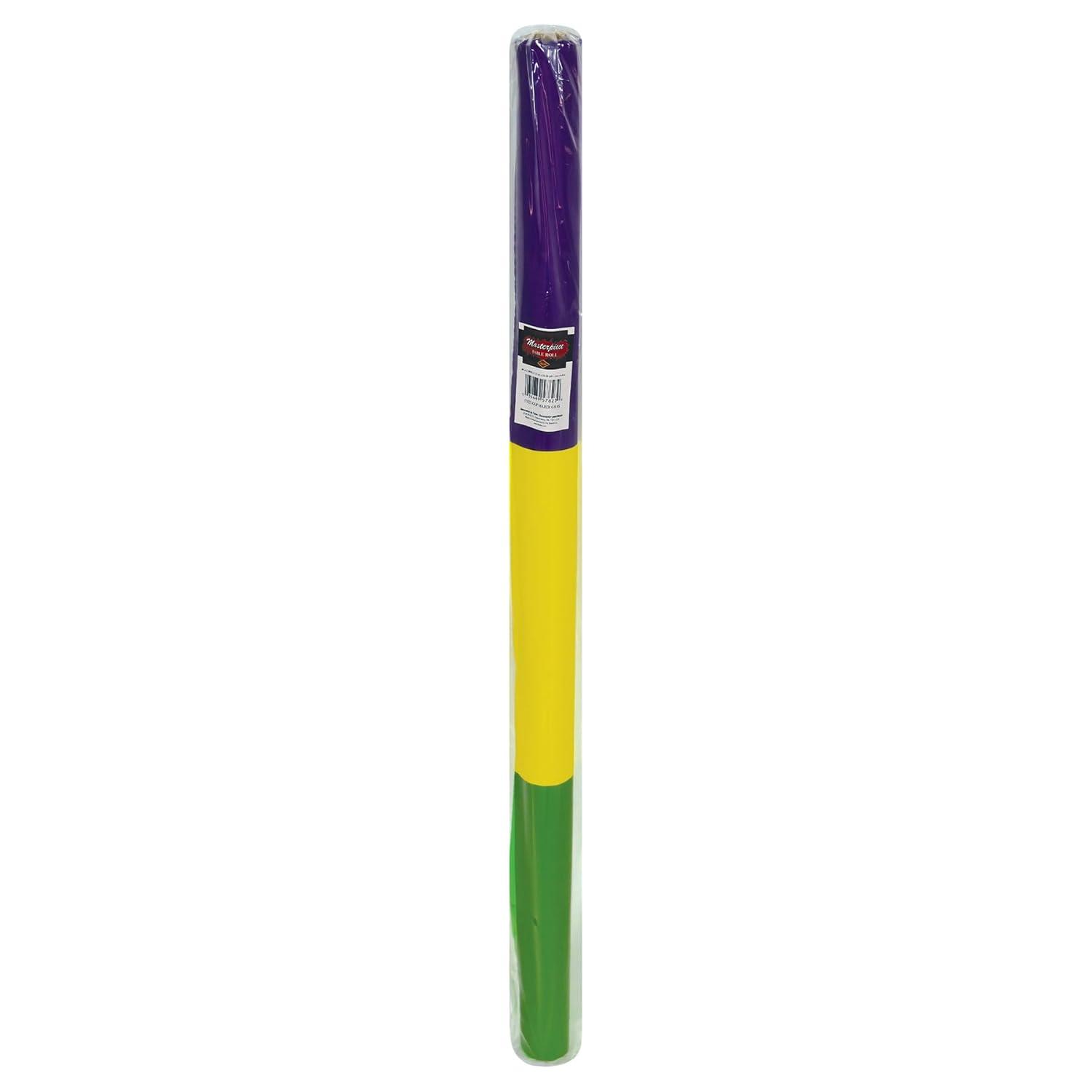Beistle Mardi Gras Table Roll, 40" x 100', (1/Pkg) Multicolored