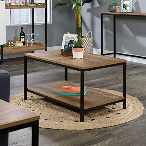 Sindoori Mango & Black Metal Open Shelf Coffee Table