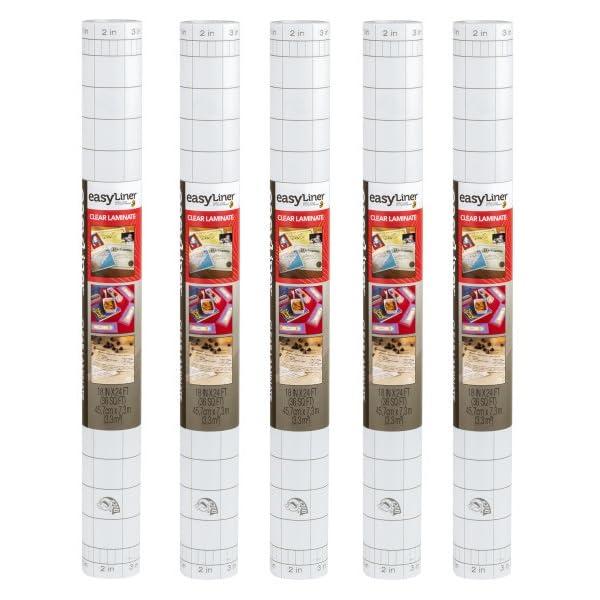 EasyLiner Brand Contact Paper Adhesive Shelf Liner, Clear, 18 in. x 24 ft. Roll