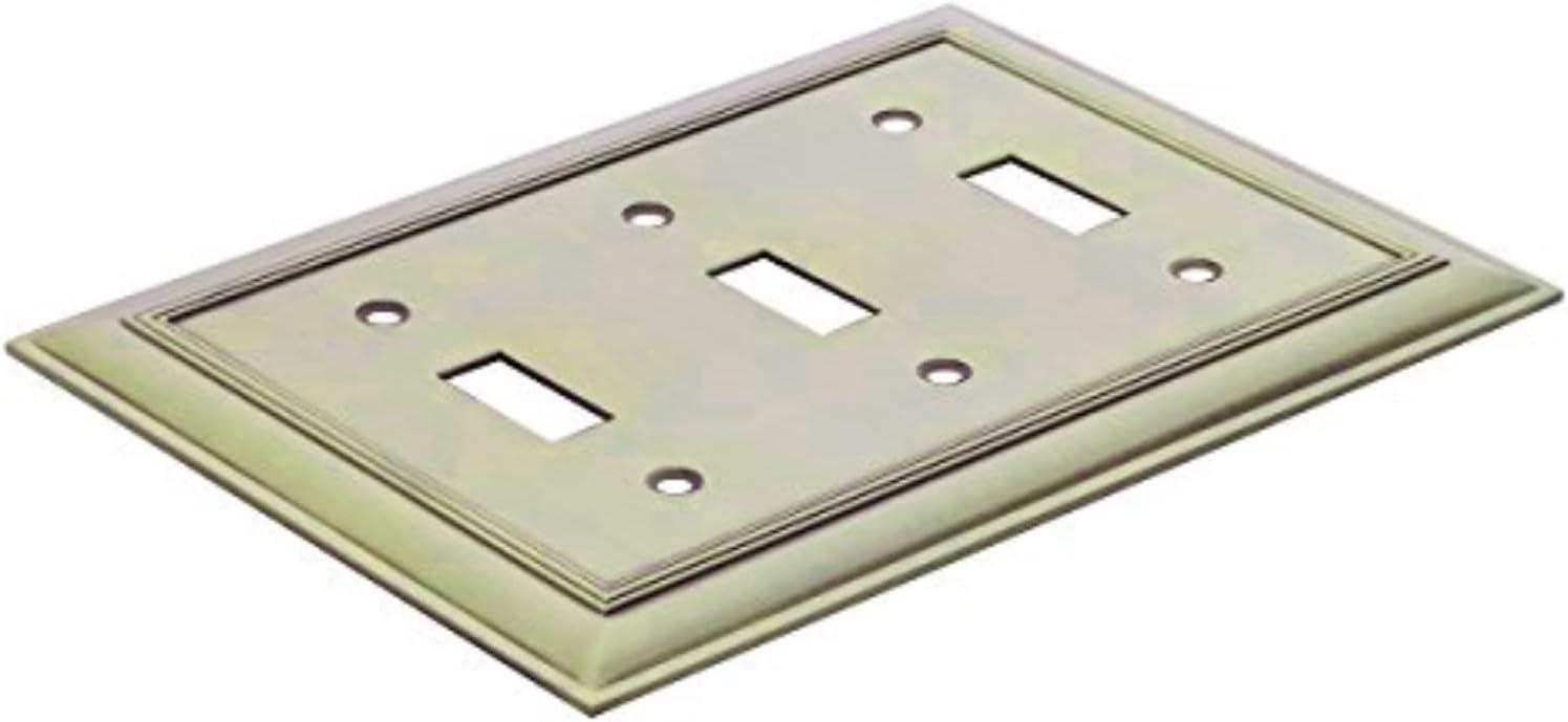 No Subject 3 - Gang Toggle Light Switch Standard Wall Plate