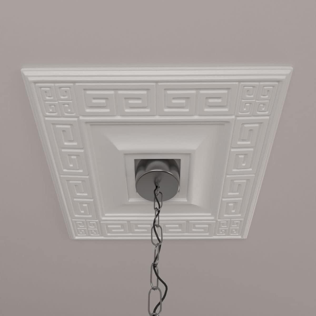 Ekena Millwork 18"W x 18"H x 3 1/2"ID x 1 1/8"P Eris Ceiling Medallion (Fits Canopies up to 9 7/8")