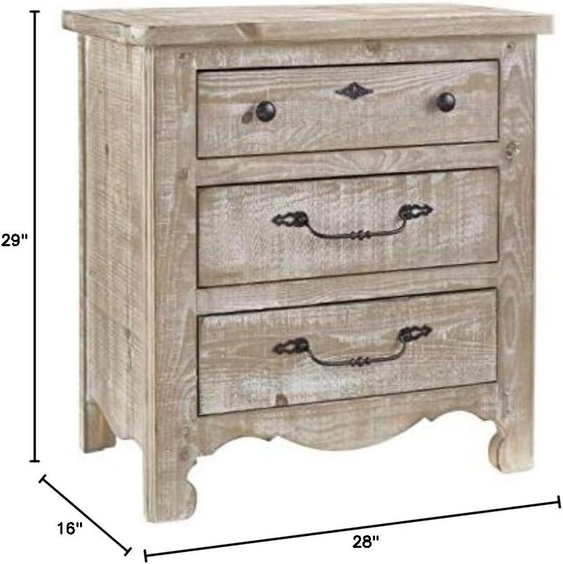 Capobianco 3-Drawer Nightstand