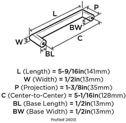 Brushed Stainless Steel 6-inch Bar Pull with Mounting Hardware