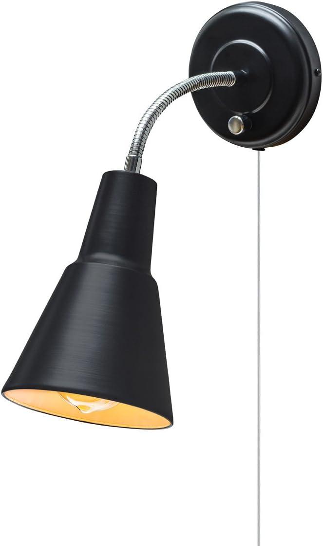 Globe Electric Ramezay 1-Light Matte Black Modern Wall Sconce