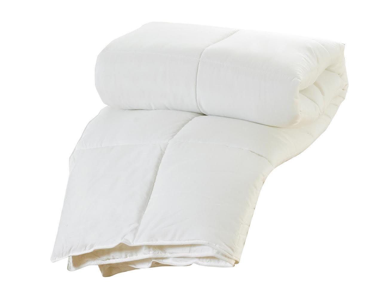 Lux Decor Collection King Comforter Duvet Insert - Box Stitched Down Alternative Single Comforter - Quilted Comforter with Corner Tabs (King, Navy Blue)