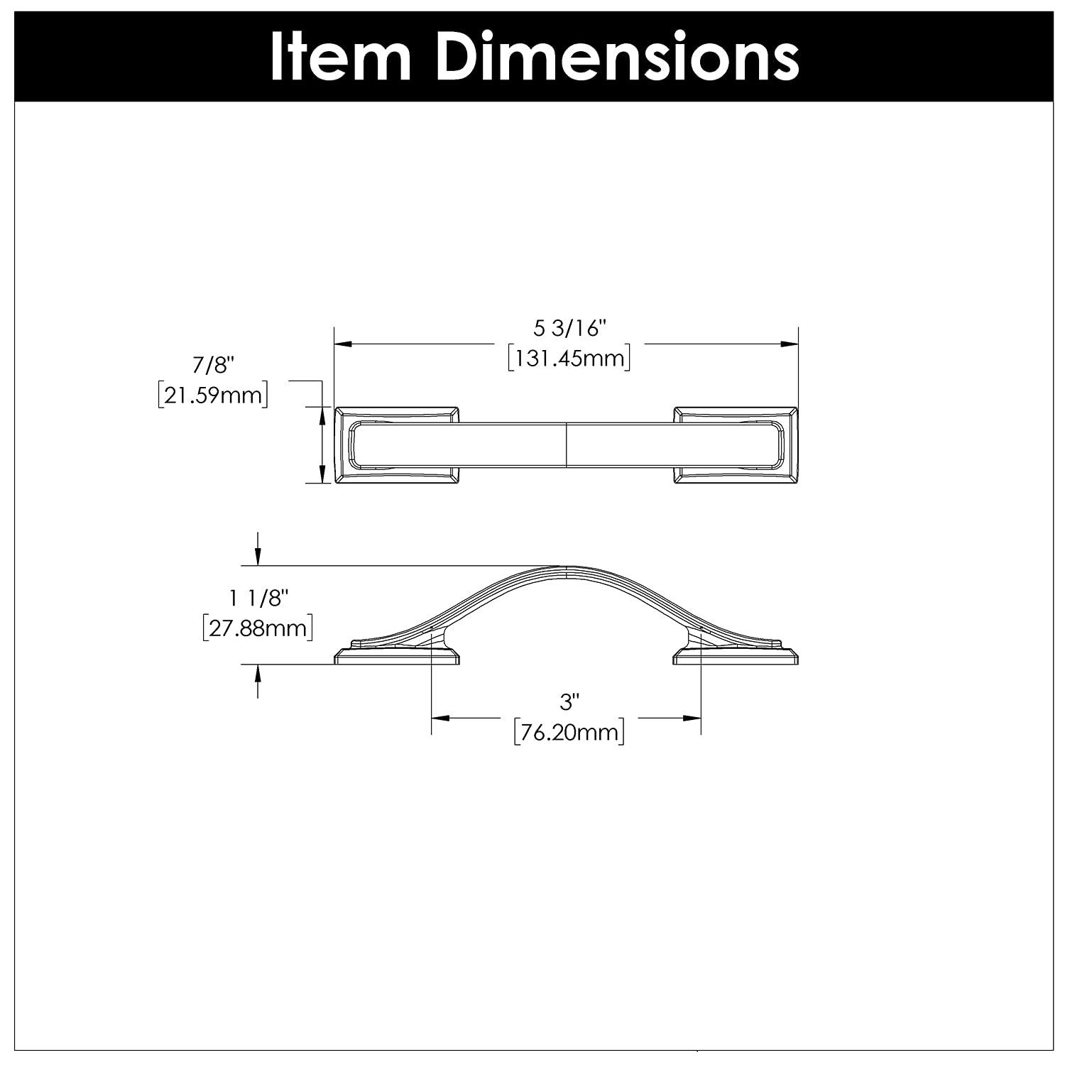 Satin Nickel Brushed Cabinet Pulls with Mounting Hardware, 10-Pack