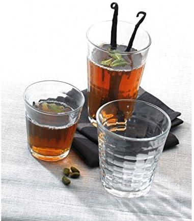 Duralex Prisme Clear Tumbler, Made in France, Set of 6, 17.625 ounce