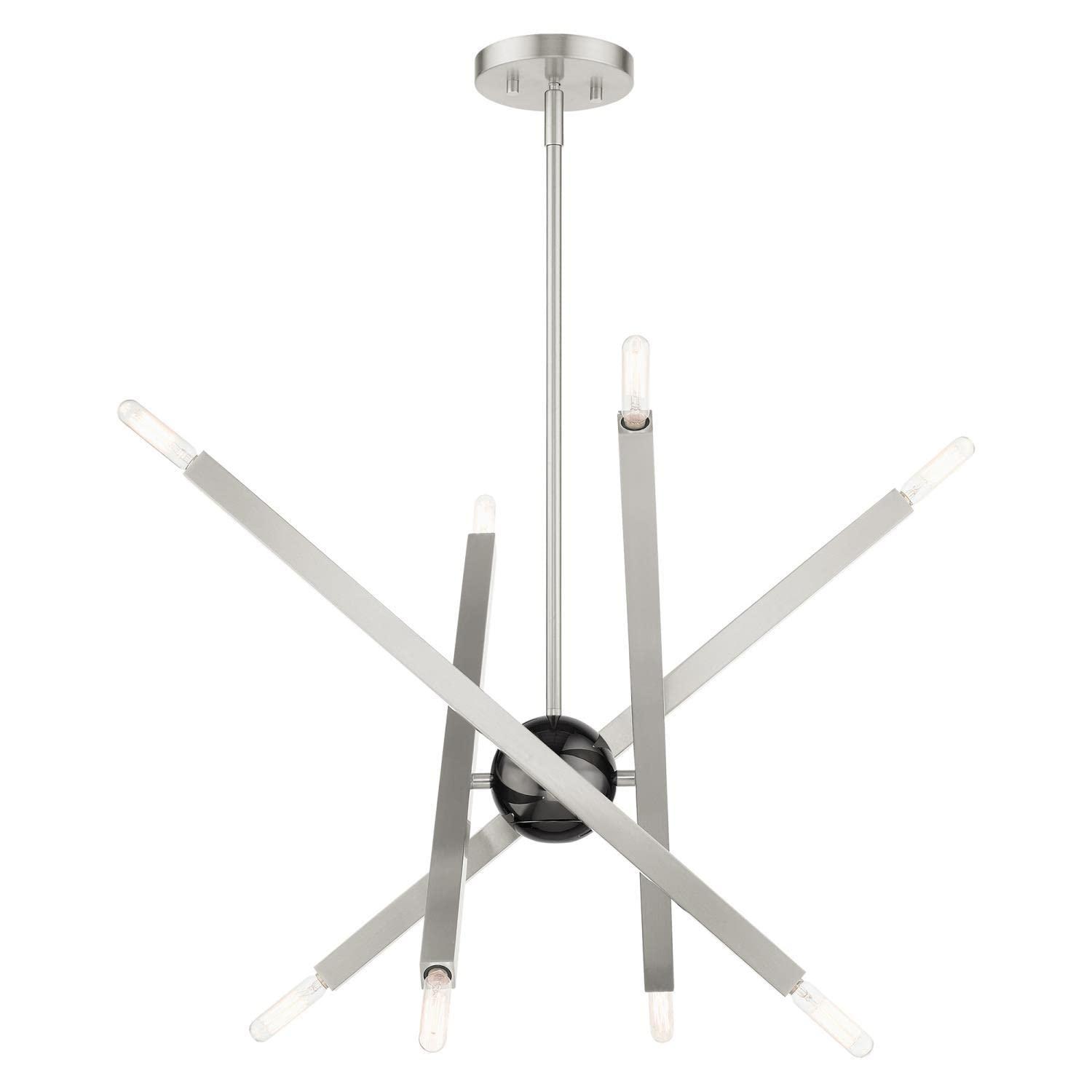 Lydia 8 - Light Dimmable Modern Linear Chandelier