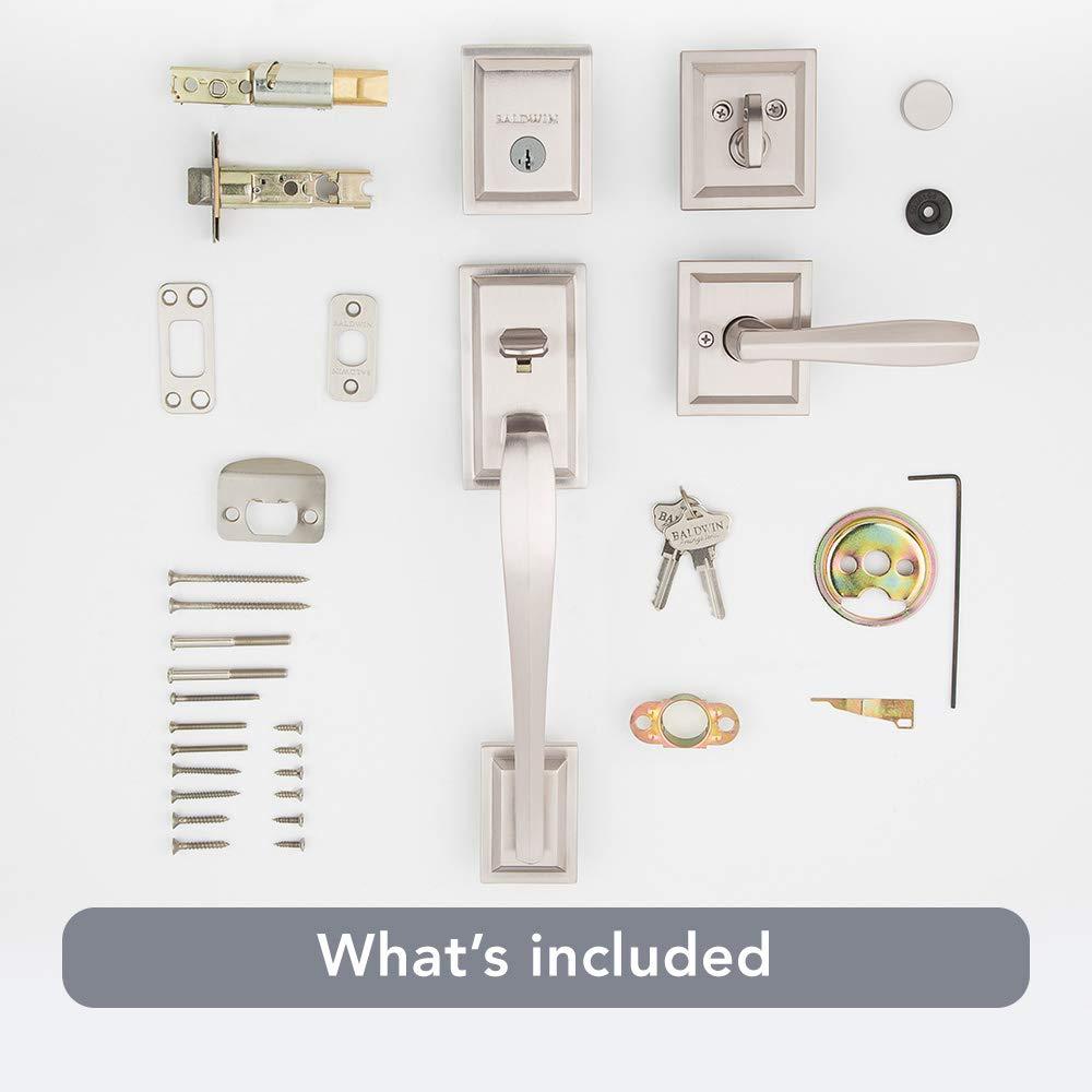 Torrey Pines Satin Nickel Single-Cylinder Deadbolt Handleset