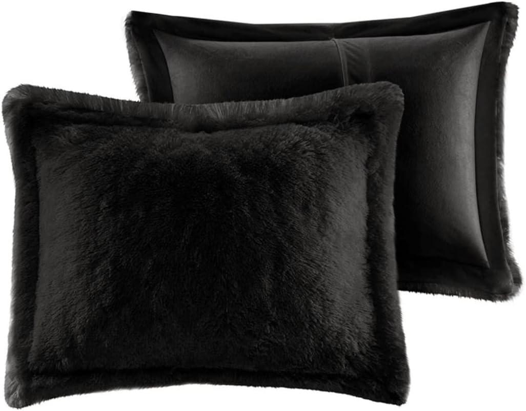 Trahan Shaggy Faux Fur Duvet Cover Set