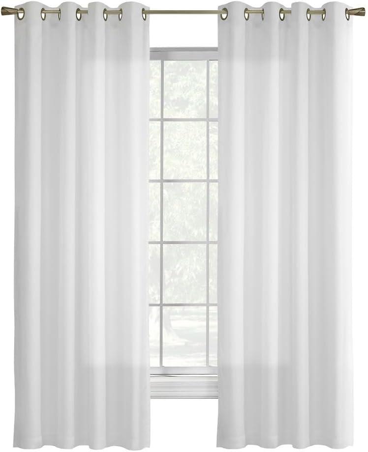 Thermalogic Galion Solid Color Semi-Sheer Thermal Grommet Single Curtain Panel