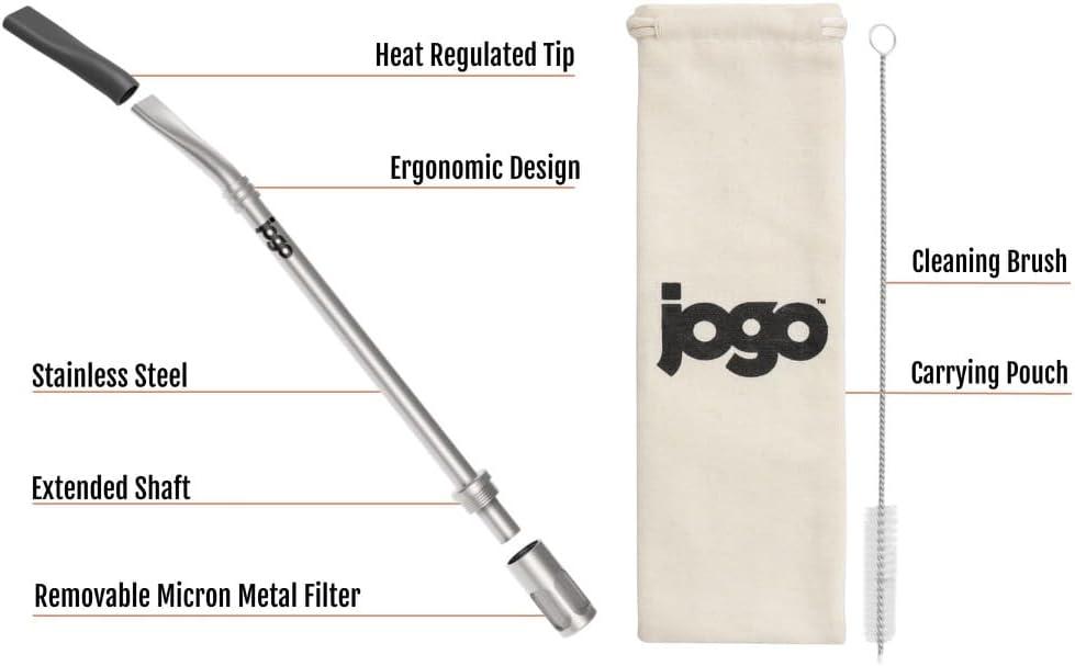 JoGo Stainless Steel Brewing Straw for Coffee, Tea, and More | Ultra-Portable and Reuseable | Great for Camping and Traveling