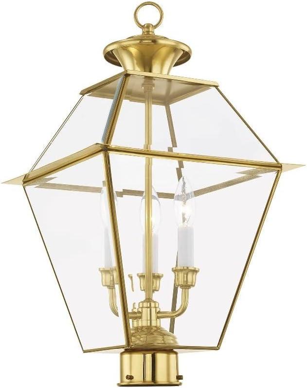 Livex Lighting Westover 3 - Light Post Light in  Charcoal