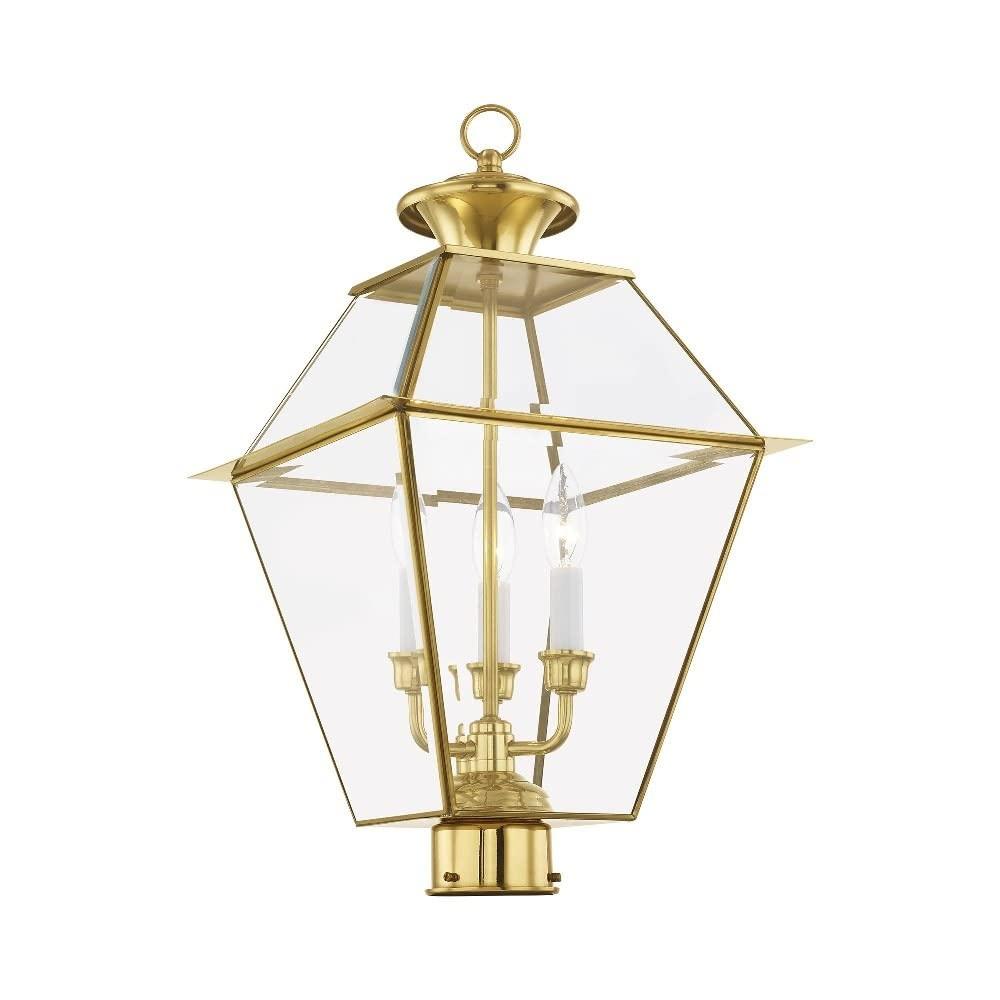Livex Lighting Westover 3 - Light Post Light in  Charcoal