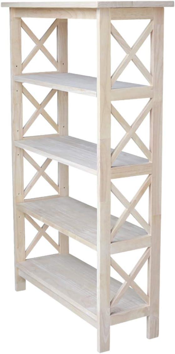 X-Sided Bookcase Unfinished - International Concepts