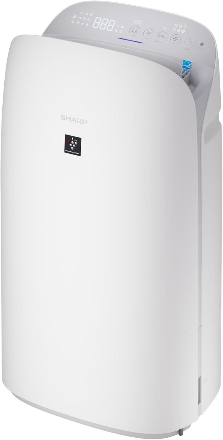 Sharp White Smart Air Purifier and Humidifier with HEPA Filter