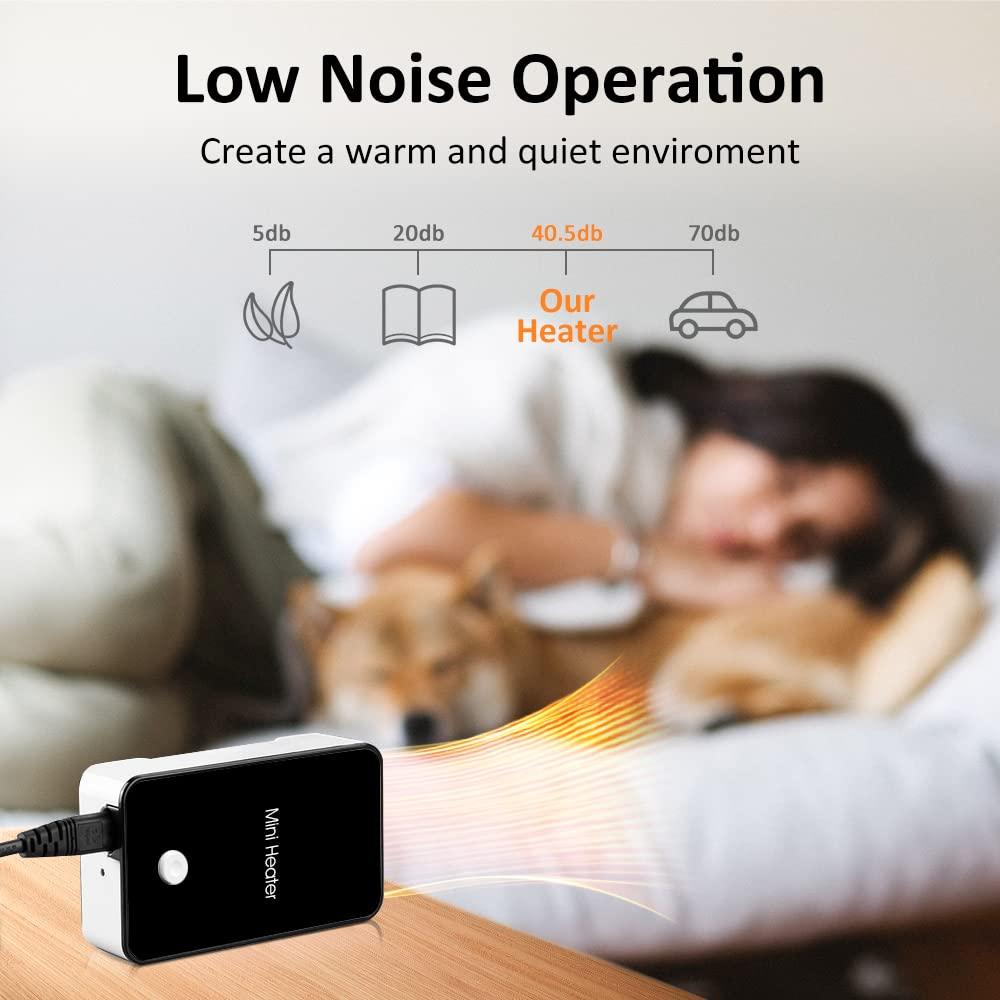 Personal Space Heater UCAN Portable Mini Electric Space Air Warmer for Room Office Desktop Black