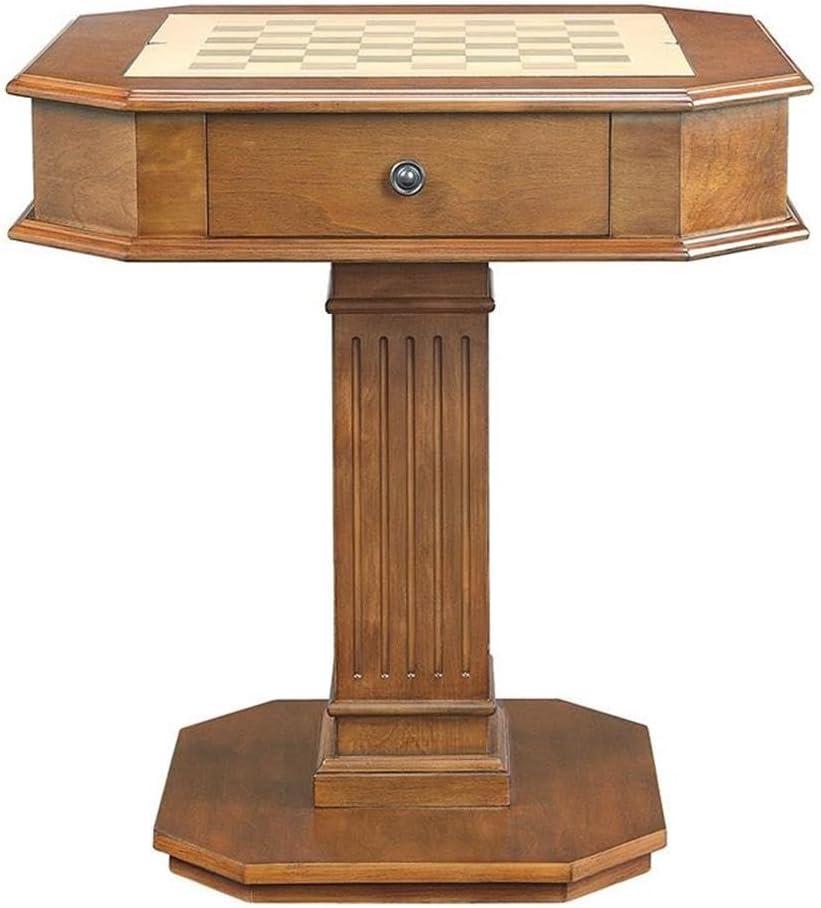 ACME Galini 2-Drawer Wooden Game Table in Walnut