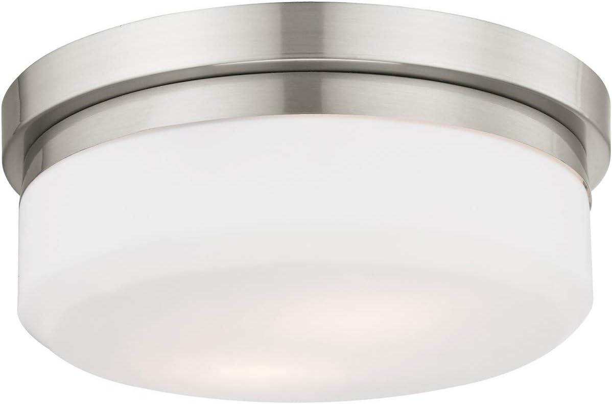 Livex Lighting Stratus 2 - Light Flush Mount in  Brushed Nickel