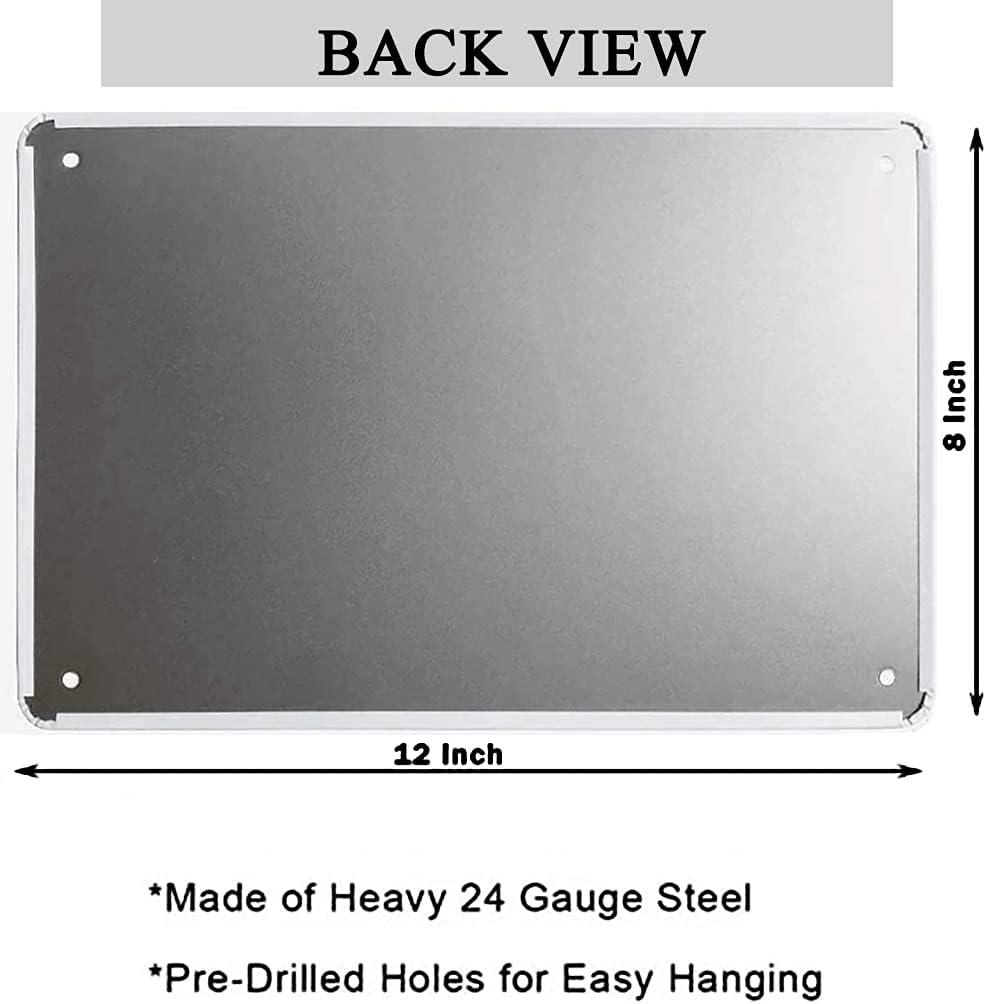 Vintage Warning Please Do Not Feed The Sasquatch Tin Sign Funny Metal Sign 8"x12" For Outdoor Decor