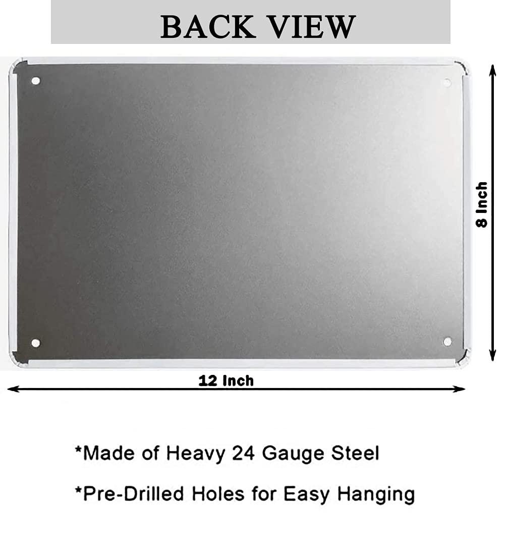 Vintage Warning Please Do Not Feed The Sasquatch Tin Sign Funny Metal Sign 8"x12" For Outdoor Decor