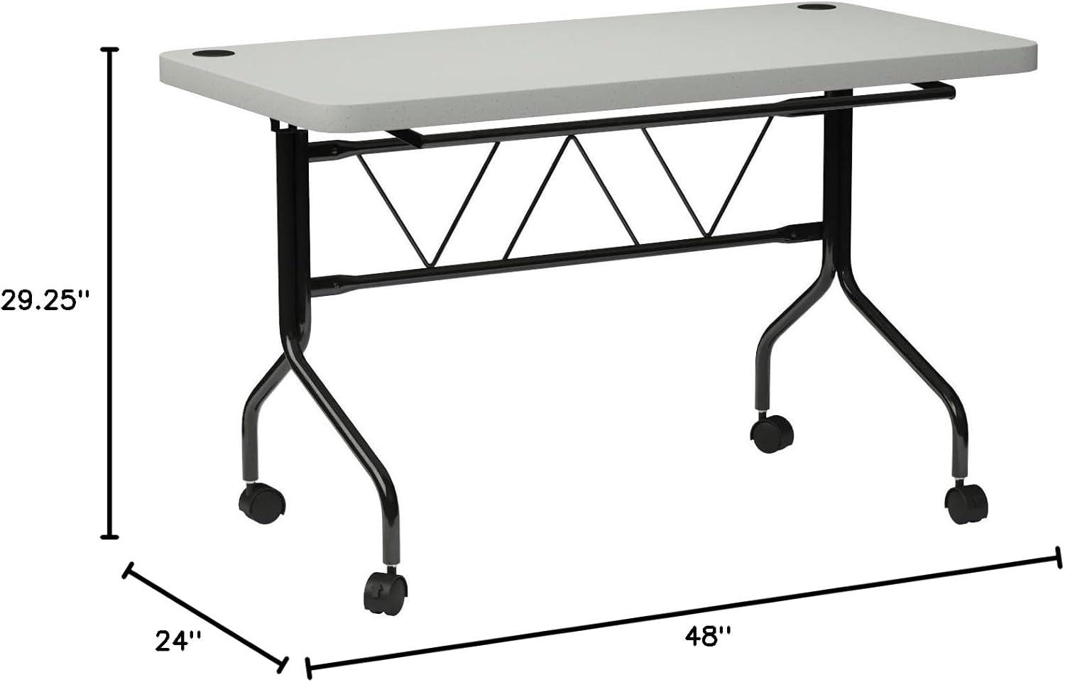 OSP Designs 4' Resin Multipurpose Flip Table