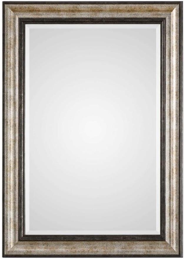 Uttermost Shefford Silver and Bronze 31" x 43" Rectangular Wall Mirror