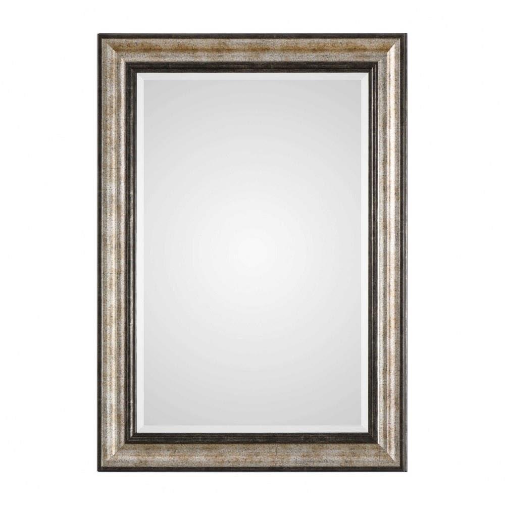 Uttermost Shefford Silver and Bronze 31" x 43" Rectangular Wall Mirror