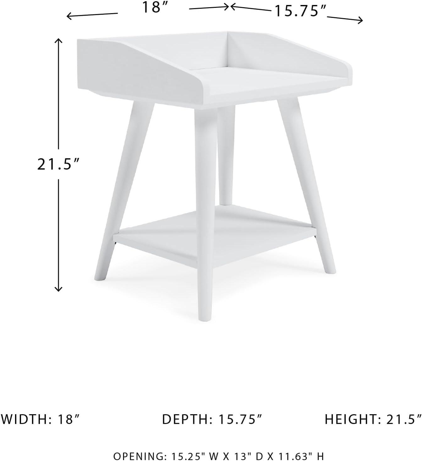 Signature Design by Ashley Casual Blariden Accent Table White