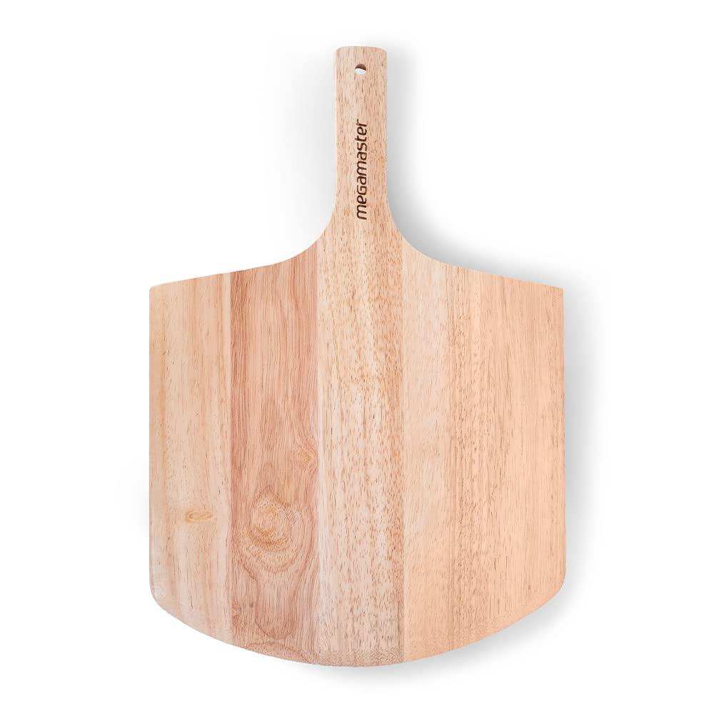 Megamaster Megamaster 12" Bamboo Pizza Peel – Wooden Pizza Paddle & Serving Board for Baking, Cheese, Bread, and Vegetables – Oven Accessory, 530-0048P