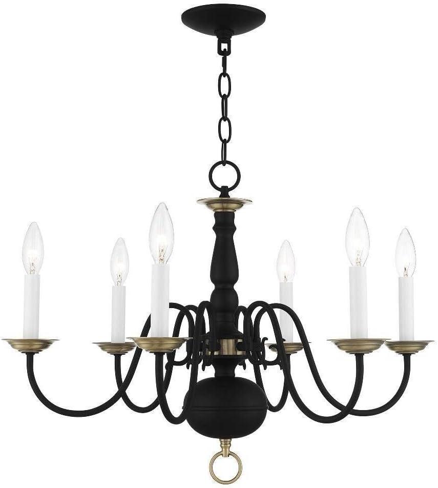 Livex Lighting - Williamsburgh - 6 Light Chandelier in Traditional Style - 24