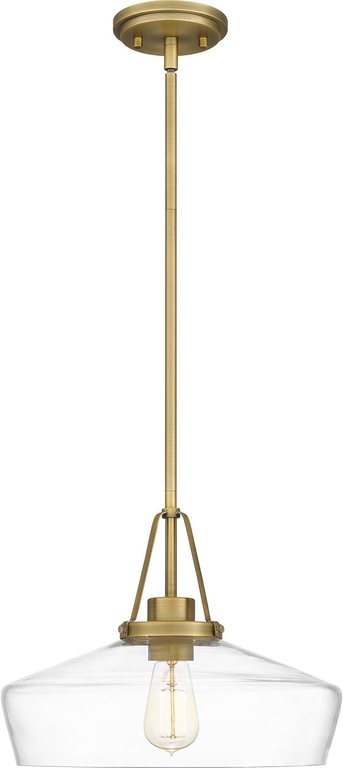 Quoizel Lighting Haven 1 - Light Pendant in  Aged Brass