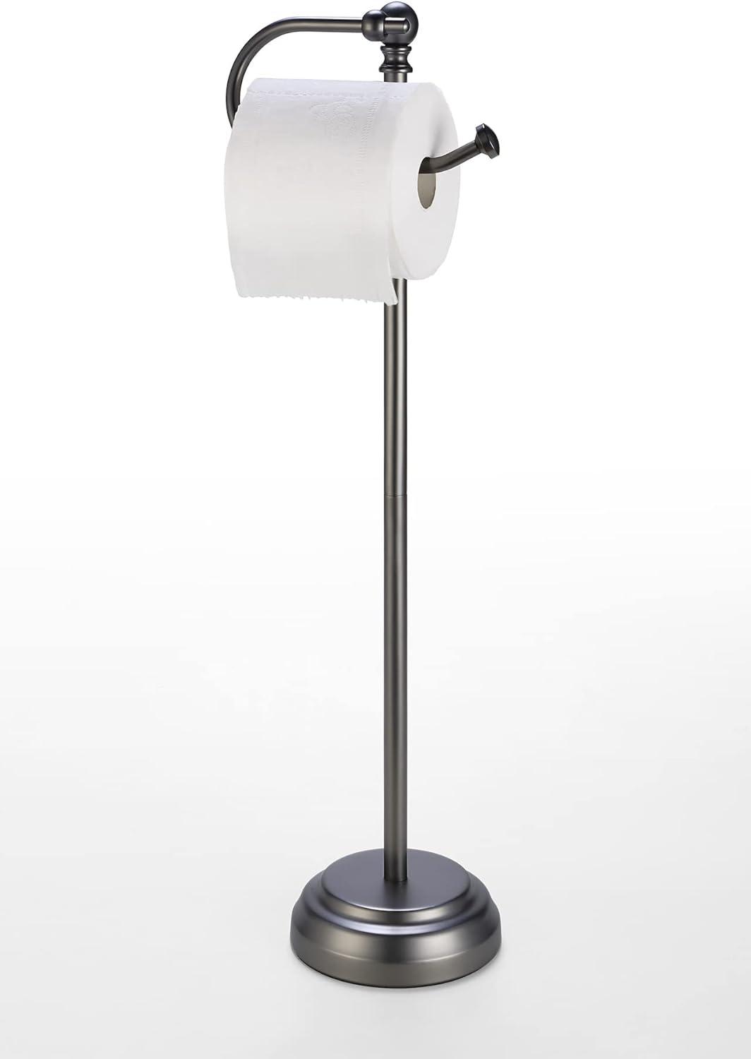 Bathroom Free Standing Toilet Paper Roll Holder Stand