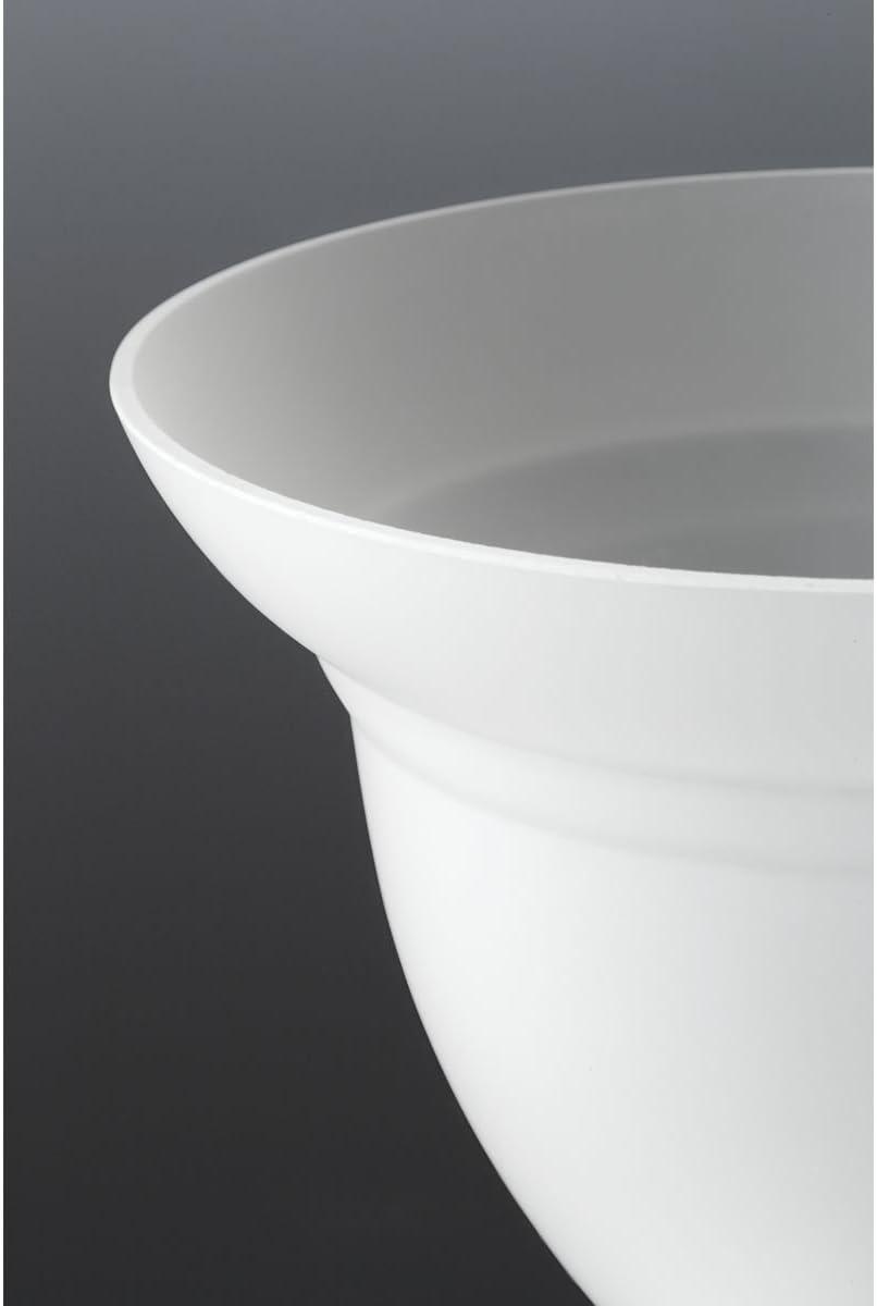 Progress Lighting Torino 3-Light Inverted Pendant, Brushed Nickel, Etched White Glass Bowl, Porcelain Material