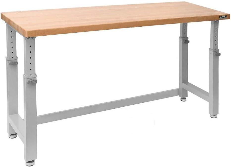Seville Classics UltraHD Adjustable Height Workbench, 72" W x 25" D x 28.5" - 42" H