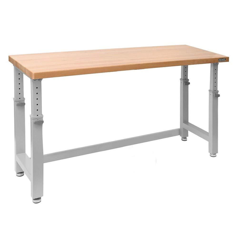 Seville Classics UltraHD Adjustable Height Workbench, 72" W x 25" D x 28.5" - 42" H