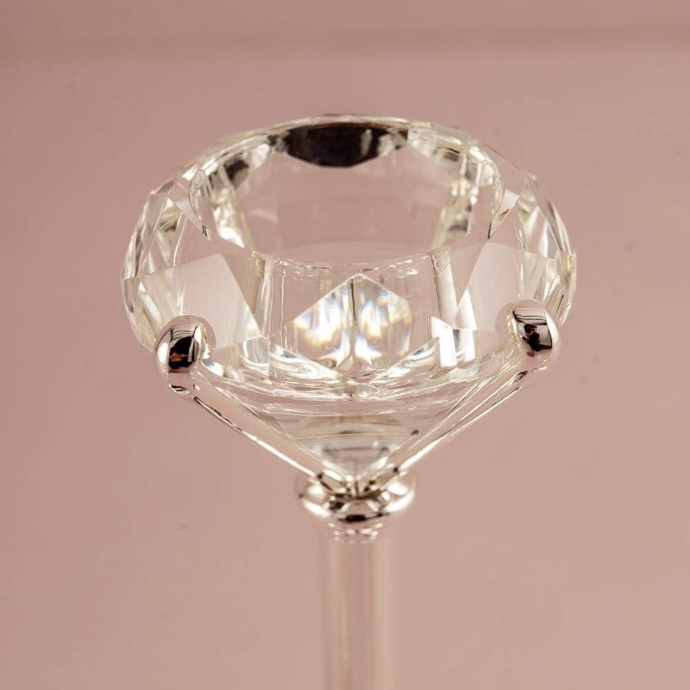 Weddingstar Diamond Shaped Tealight Holders - Silver - Set of 3