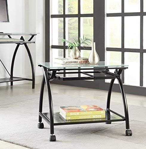 OSP Home Furnishings Newport Mobile File with Black Powder Coated Steel Frame