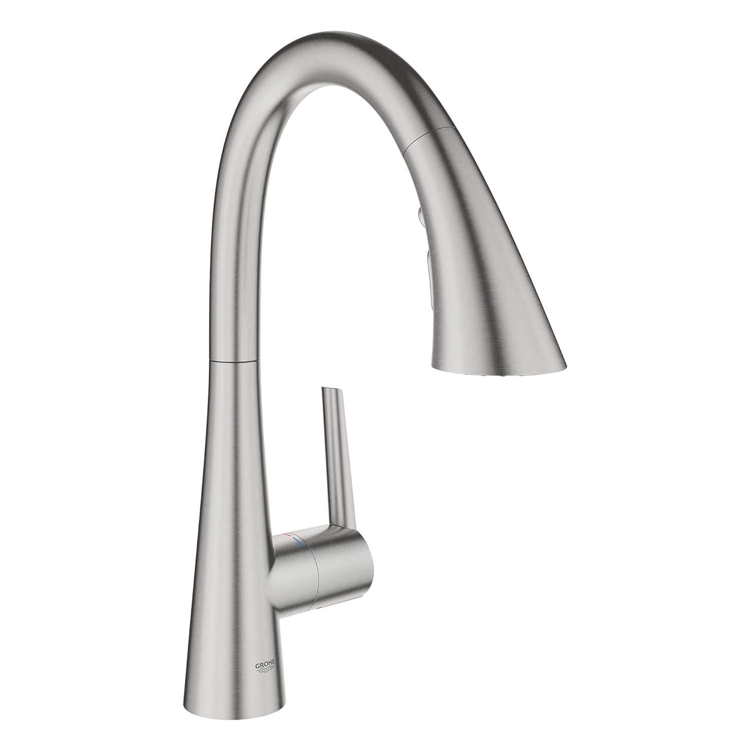 ZEDRA Single-Handle Pull Down Triple Spray Bar Faucet 1.75 GPM