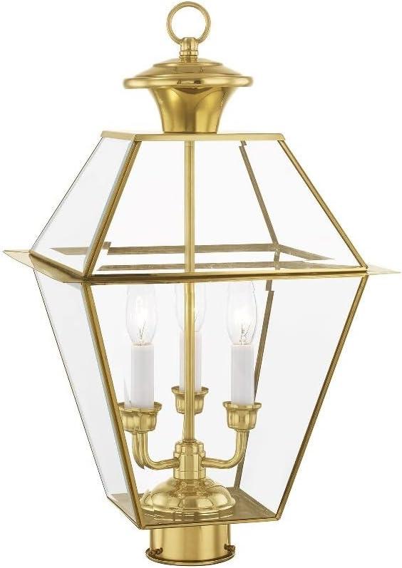 Livex Lighting Westover 3 - Light Post Light in  Charcoal