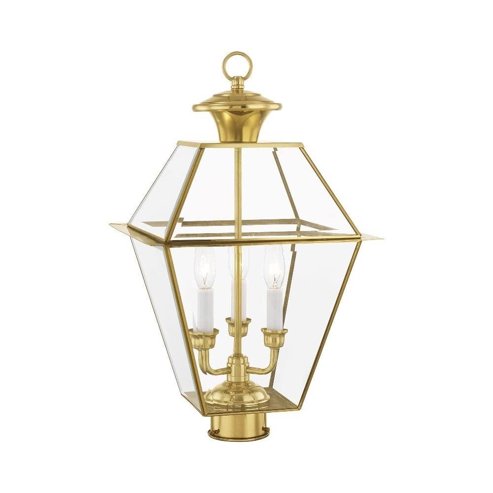 Livex Lighting Westover 3 - Light Post Light in  Charcoal