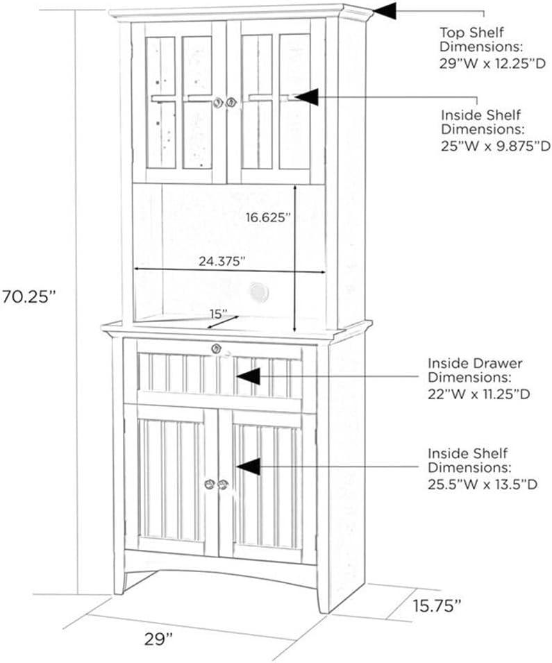 Sideboard with Bar Hutch