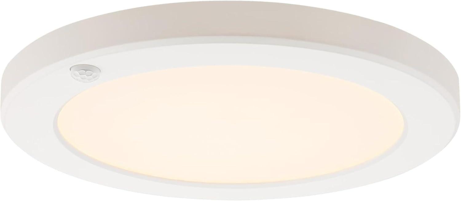 Westinghouse  Lighting 9 Inch 18 Watt LED Indoor Flush Mount Fixture with Motion Sensor and Color Temperature Selectable,White