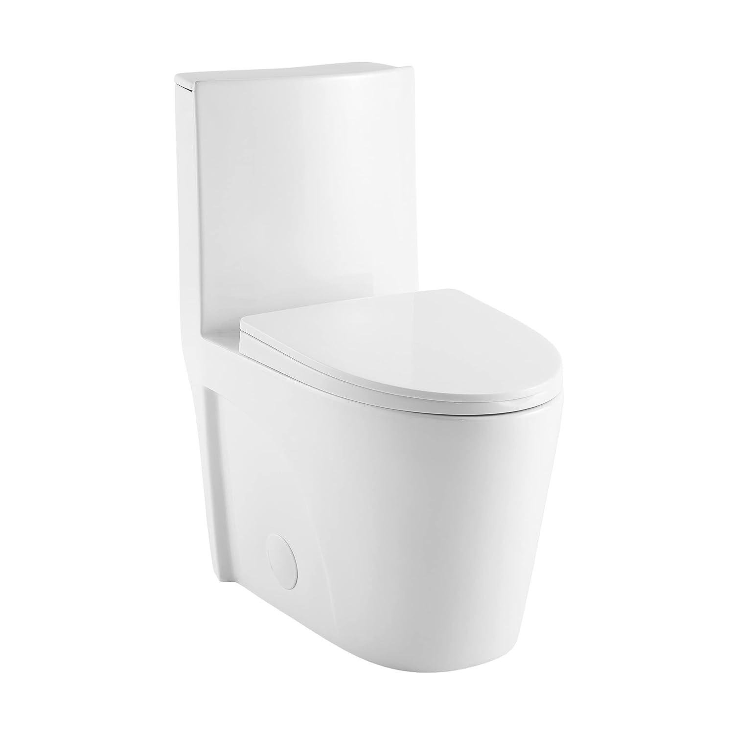 St. Tropez One Piece Elongated Toilet Dual Vortex Flush 1.6 GPF