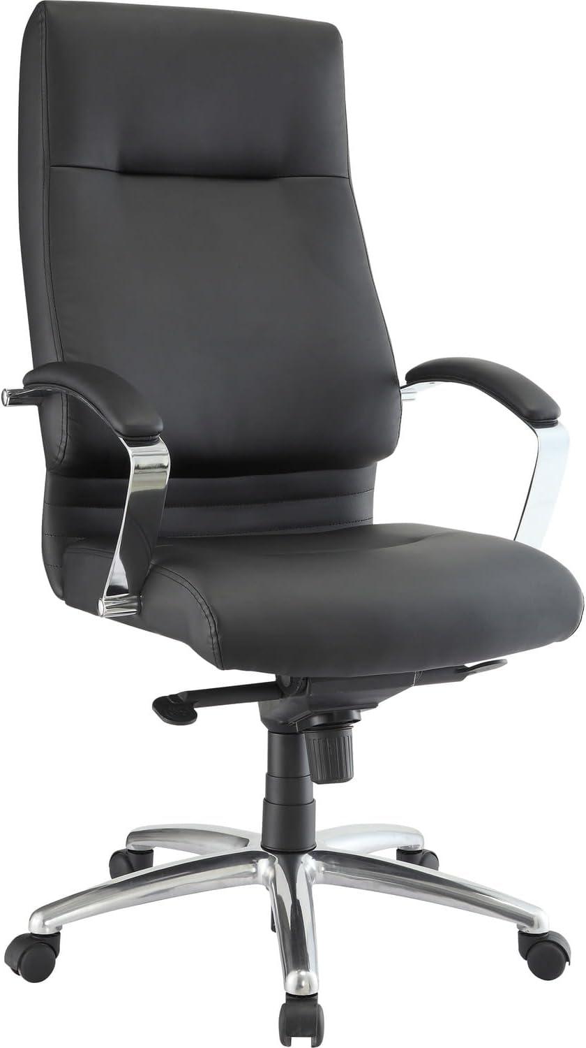 Modern High-Back Bonded Leather Executive Chair