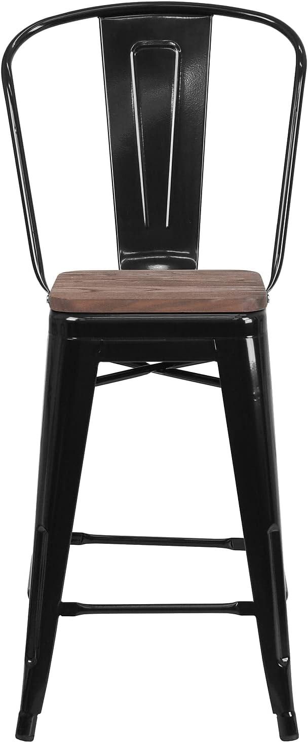 Flash Furniture Steel Outdoor Stool