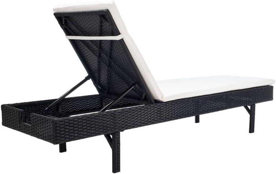 Cam Sunlounger - Outdoor - PAT7501 - Black/Beige -Safavieh
