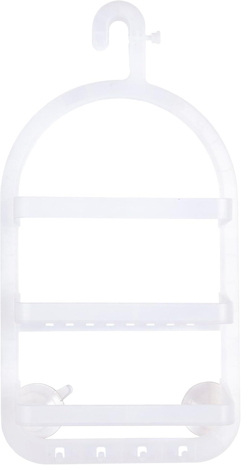 Kenney  Small Frosted Hanging Shower Caddy - 5" D x 10" W x 20" H